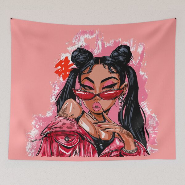 Item preview, Pop Art Pink Splash Lady designed and sold by RichardRags.