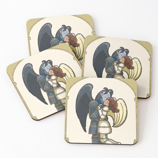 Item preview, The Kiss - Angel and Demon Couple designed and sold by BuenoStudio.