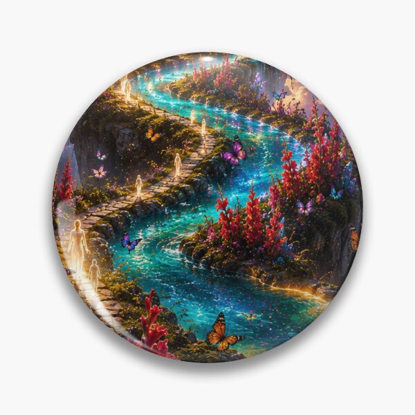 Item preview, Crystal Path Floating Islands Sunset designed and sold by nardreelxz.