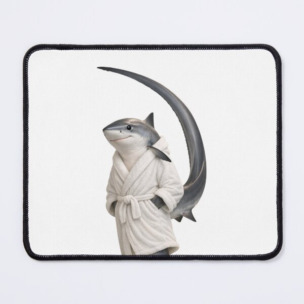 Item preview, Cozy Thresher Shark in a Bathrobe designed and sold by Sillytoe.
