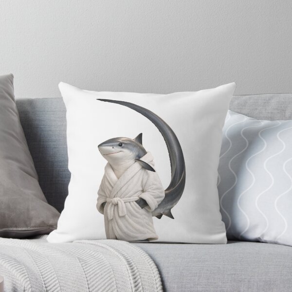 Item preview, Cozy Thresher Shark in a Bathrobe designed and sold by Sillytoe.