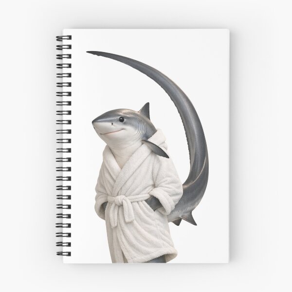 Item preview, Cozy Thresher Shark in a Bathrobe designed and sold by Sillytoe.
