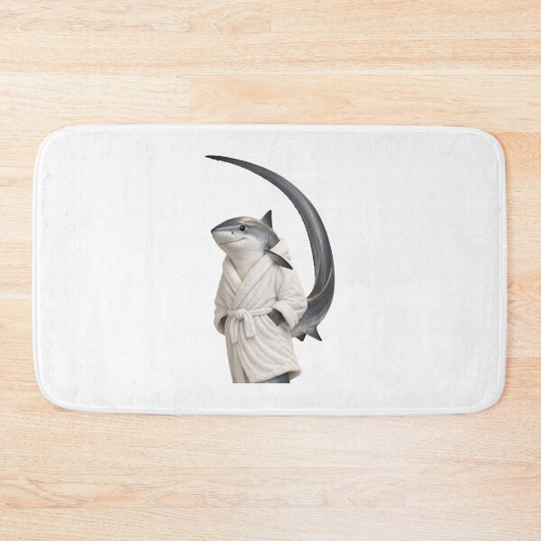 Item preview, Cozy Thresher Shark in a Bathrobe designed and sold by Sillytoe.
