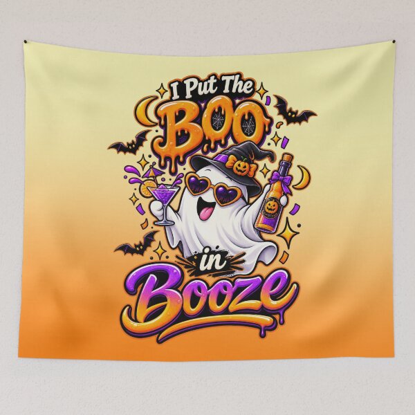 Item preview, I Put The Boo In Booze | Women's Halloween  designed and sold by Xpression876.