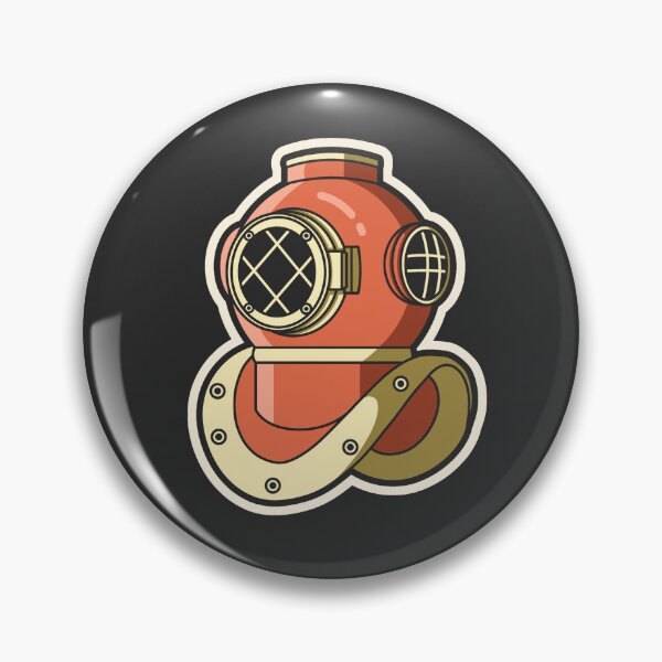 Item preview, Dive In Just Like I Dived In - Quote And Diver Helmet Art designed and sold by BuenoStudio.