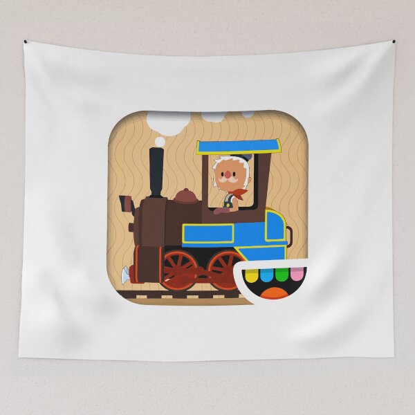 Item preview, Vibrant Toca Boca Train Ice Cream Cones designed and sold by Chanfacesaround.