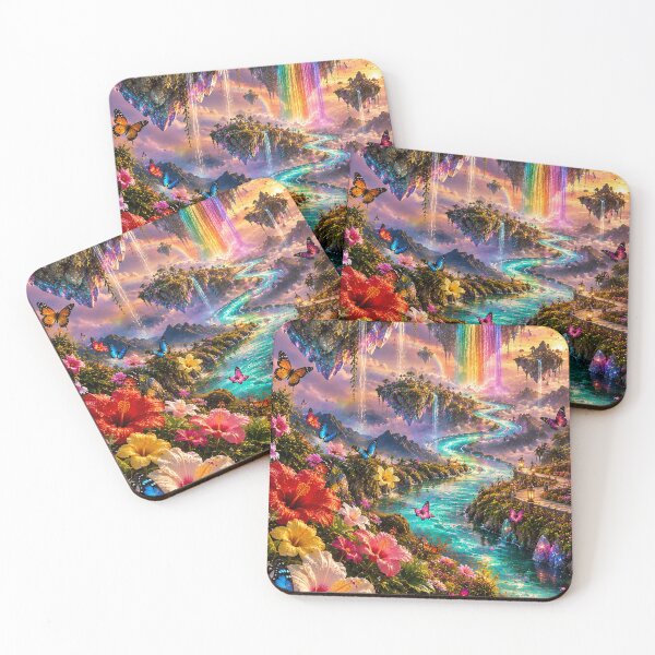 Item preview, Floating Islands Moonlit River Dream designed and sold by nardreelxz.