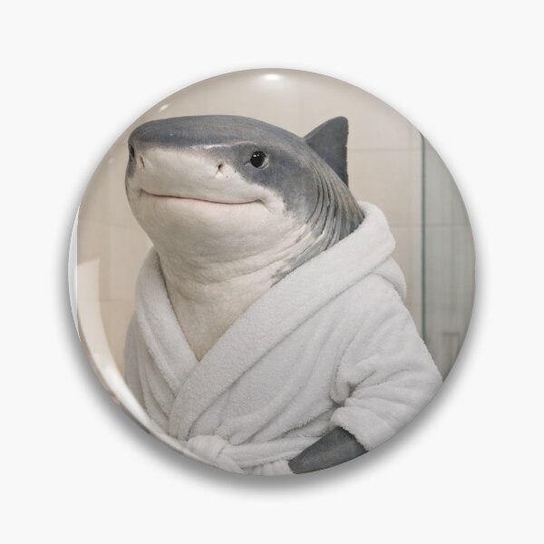 Item preview, Tiger Shark Wearing a Bathrobe designed and sold by Sillytoe.