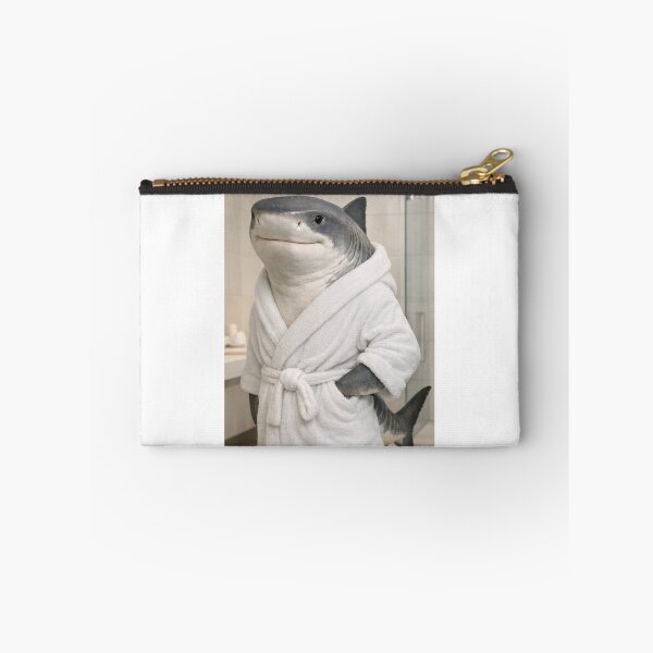 Item preview, Tiger Shark Wearing a Bathrobe designed and sold by Sillytoe.