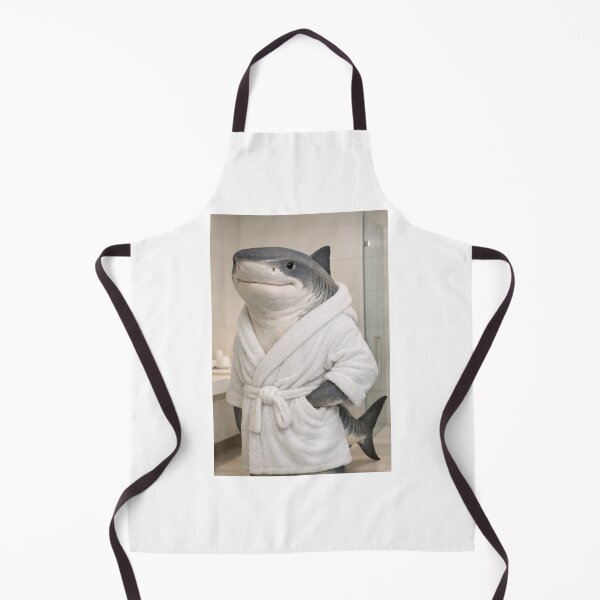 Item preview, Tiger Shark Wearing a Bathrobe designed and sold by Sillytoe.