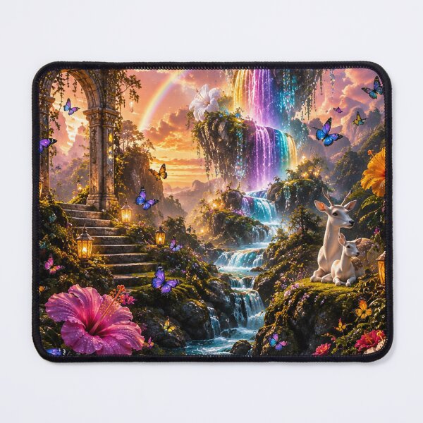 Item preview, Floating Garden Rainbow Waterfall Portal designed and sold by nardreelxz.