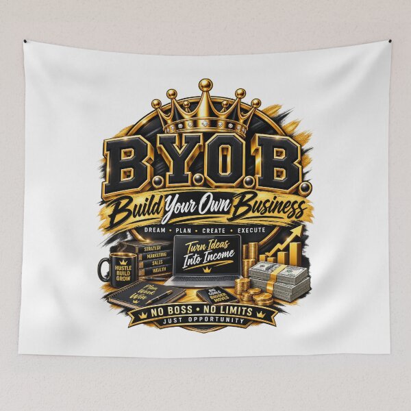 Item preview, B.Y.O.B. Build Your Own Business – Entrepreneur Boss Motivation designed and sold by BilcoStillbaze.