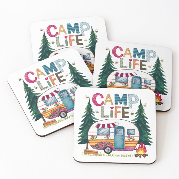 Item preview, Camp Life Cute camper designed and sold by aponwao.