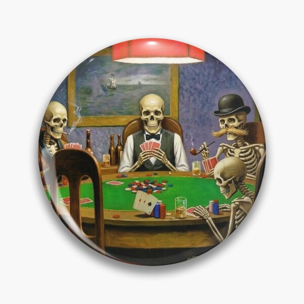 Item preview, Poker playing Skeletons designed and sold by RetroDesigns84.