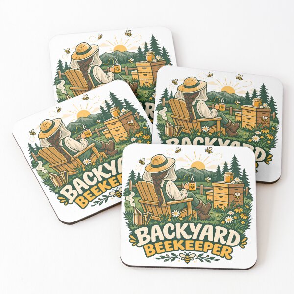 Item preview, bee and honey: backyard beekeeper  designed and sold by DesingScan.
