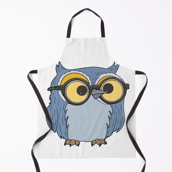 Item preview, Cute Blue Owl with Giant Nerd Glasses designed and sold by shopdiego.