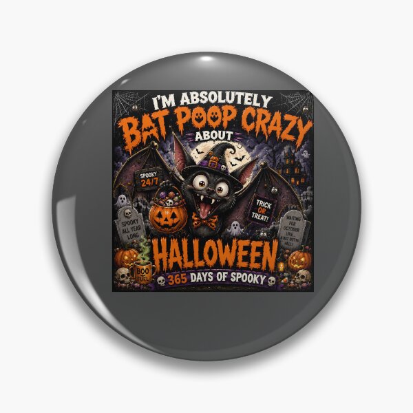 Item preview, Bat Poop Crazy About Halloween – 365 Days of Spooky designed and sold by Hornace88studio.