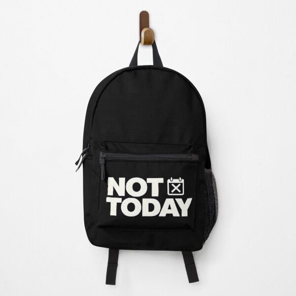 Item preview, Not Today Funny Sarcastic Minimalist Typography Design designed and sold by Spirit of Siam.