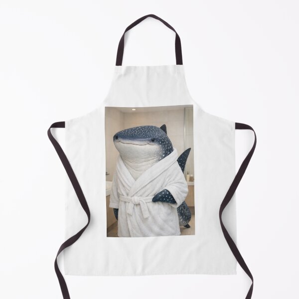 Item preview, Whale Shark Wearing a Bathrobe designed and sold by Sillytoe.