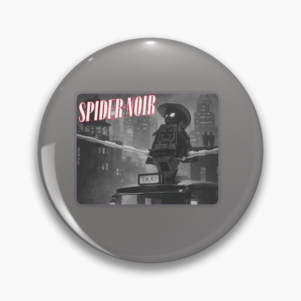 Item preview, Noir Web Slinger Black and White Nic CageBrick Parody Spider Detective Fight Scene Large Design designed and sold by barefootmk.