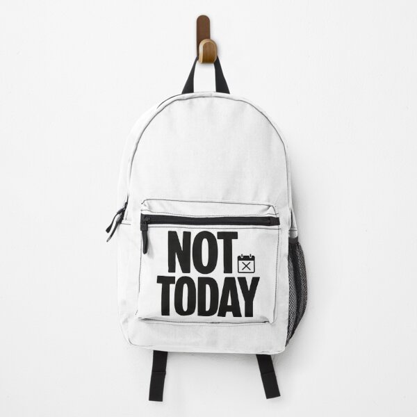 Item preview, Not Today Funny Sarcastic Minimalist Typography Design designed and sold by Spirit of Siam.