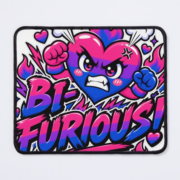 Item preview, Bi Furious  designed and sold by Left-Wing-Humor.