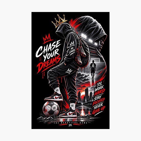 Item preview, Chase Your Dreams Football Motivation designed and sold by LegendCourt.