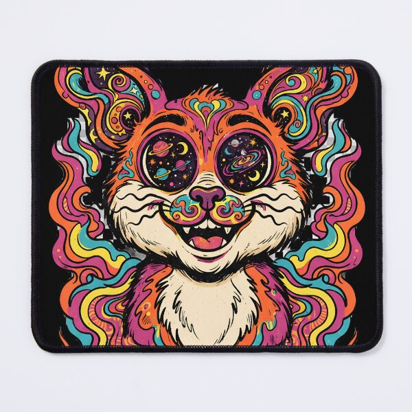 Item preview, Psychedelic Cosmic Cat Portrait designed and sold by Pixel-Perfecto.