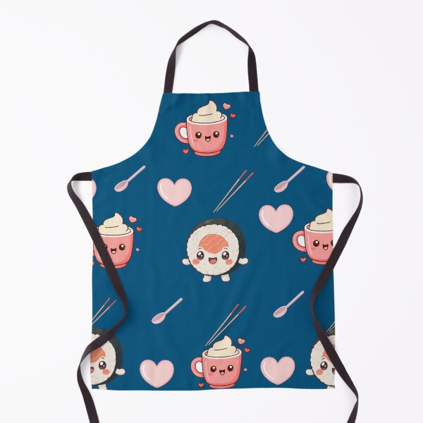 Item preview, Cute Kawaii Sushi And Coffee Pattern Design designed and sold by Azurart2.