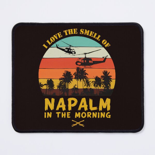 Item preview, Smell Of Napalm Morning Retro Sunset Helicopters Art designed and sold by FlipStrawSpot.