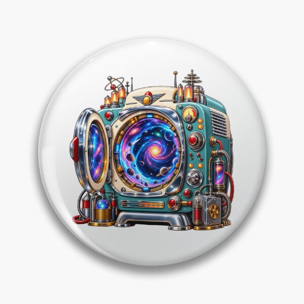 Artikelvorschau, Retro-Zeitmaschine – Kosmisches Gerät im Stil der 1950er entworfen und verkauft von builtforyou.