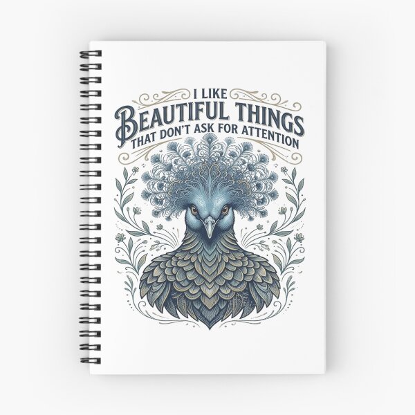 Item preview, Blue Crowned Pigeon I Like Beautiful Things That Don't Ask For Attention designed and sold by Max Store.