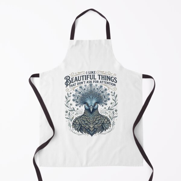 Item preview, Blue Crowned Pigeon I Like Beautiful Things That Don't Ask For Attention designed and sold by Max Store.