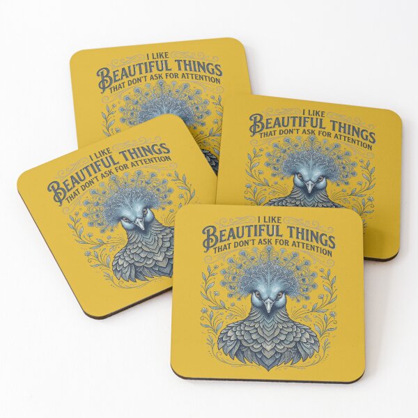 Item preview, Blue Crowned Pigeon I Like Beautiful Things That Don't Ask For Attention designed and sold by Max Store.