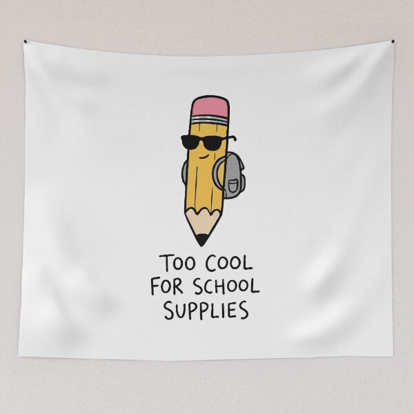 Item preview, Pencil Too Cool For School Supplies designed and sold by Gkinoki.