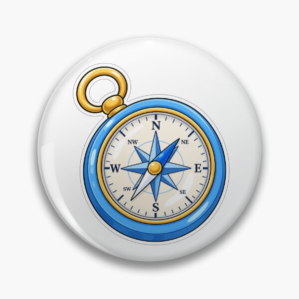 Item preview, Blue compass designed and sold by GridiStudio.