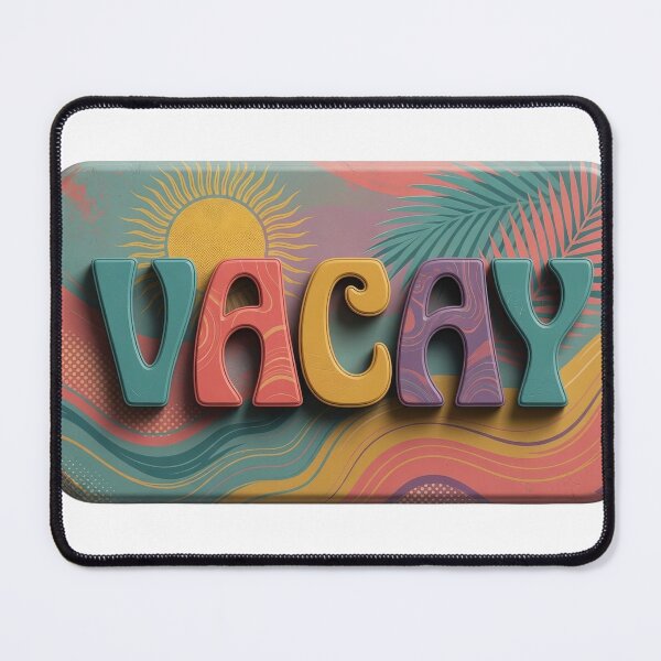 Item preview, Bold Teal VACAY Print designed and sold by dazzlemakers.
