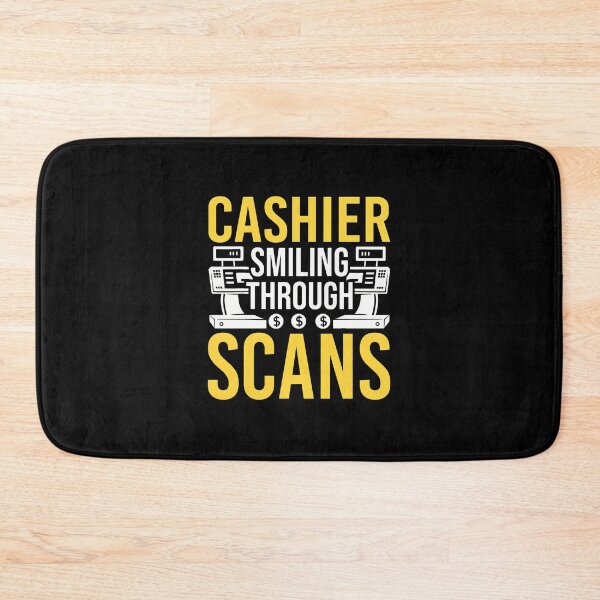 Item preview, Cashier Smiling Through Scans Funny Retail Work Gift designed and sold by ercszur.