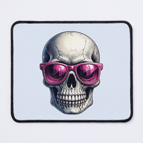 Item preview, Funny Cool Skull with Pink Sunglasses designed and sold by SweetLilith.
