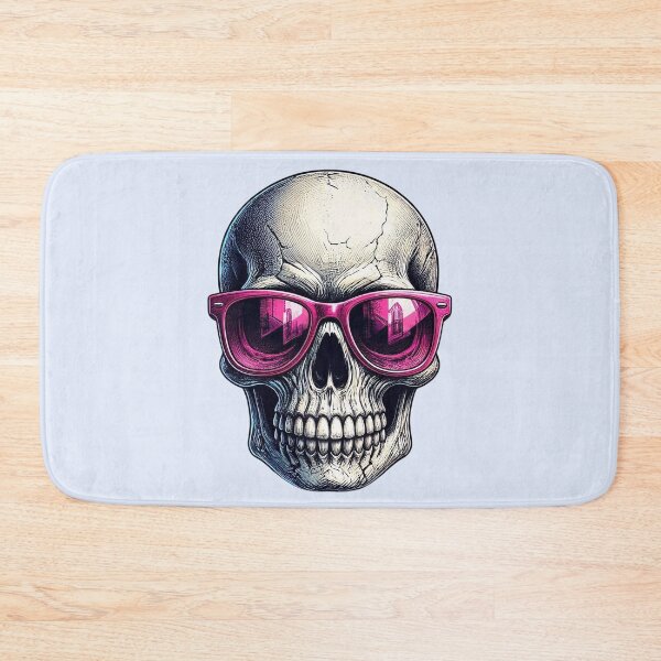 Item preview, Funny Cool Skull with Pink Sunglasses  designed and sold by SweetLilith.