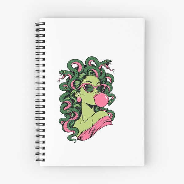 Item preview, Medusa Blowing Bubblegum – Sassy Greek Mythology Sticker designed and sold by Not Okay Supply Co..