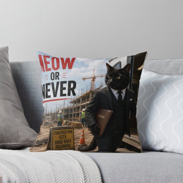 Item preview, Meow or never cat designed and sold by Durfee Art.
