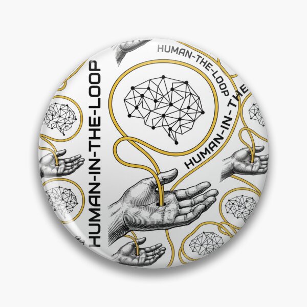 Item preview, Human-in-the-Loop AI: Engraved Tech Hand and Neural Brain Art designed and sold by Joseph Arc.