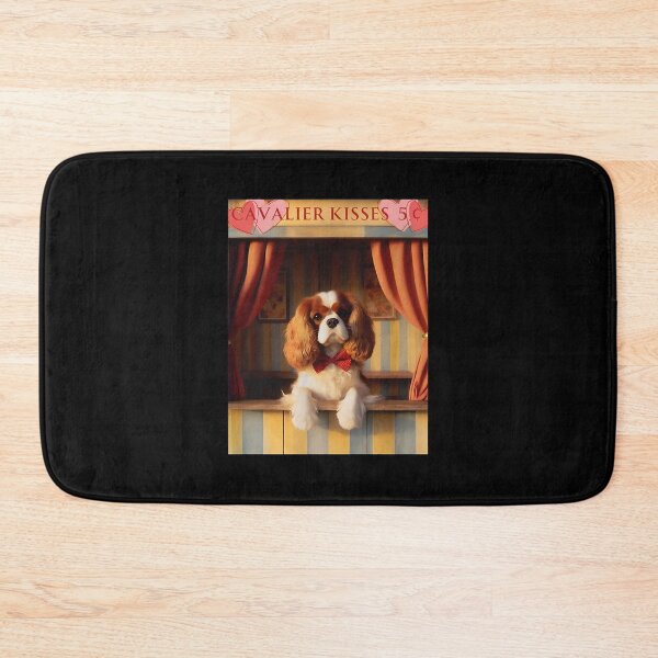Item preview, Cavalier Kisses 5¢ Dog Bow Tie Vintage Art designed and sold by ercszur.