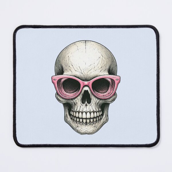 Item preview, Funny Cool Skull with Pink Sunglasses designed and sold by SweetLilith.