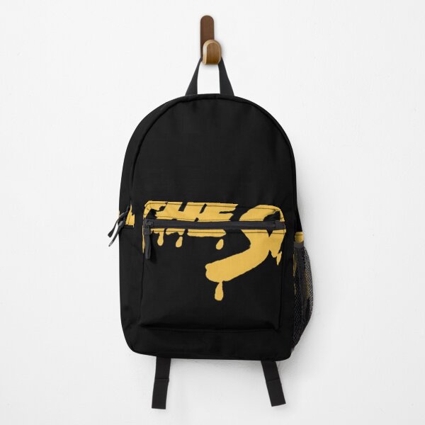 Item preview, Dripping Yellow Paint Typography Dark Background designed and sold by Brandingo24.