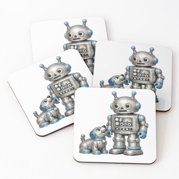 Item preview, A robot and it's robot partner designed and sold by SeanTee.