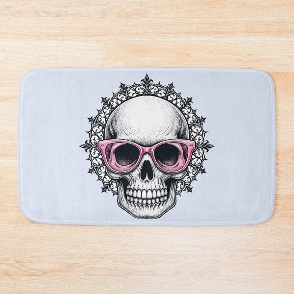 Item preview, Funny Gothic Skull in Pink Sunglasses  designed and sold by SweetLilith.