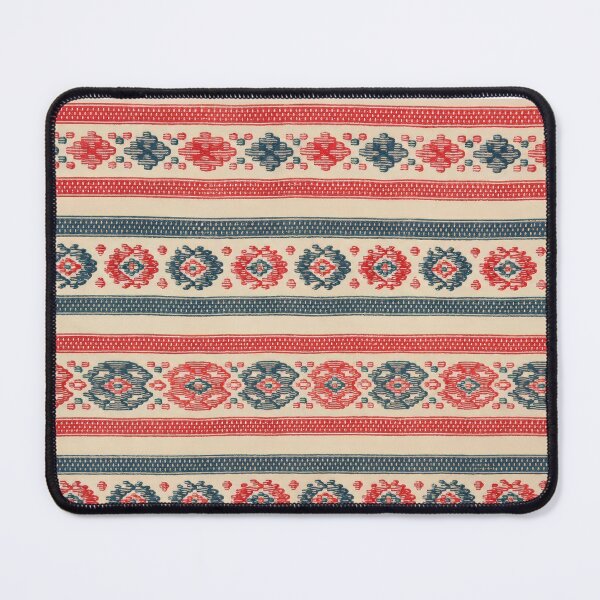 Item preview, Romanian Folk Textile Pattern in Red and Blue designed and sold by DansCreations42.