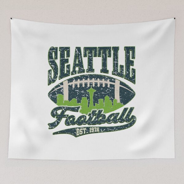 Item preview, Seattle Football Retro Skyline T-Shirt designed and sold by KristenYo30998.